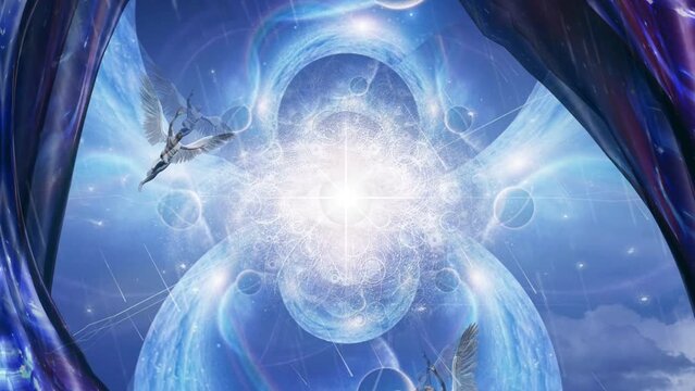 Winged men represents angels