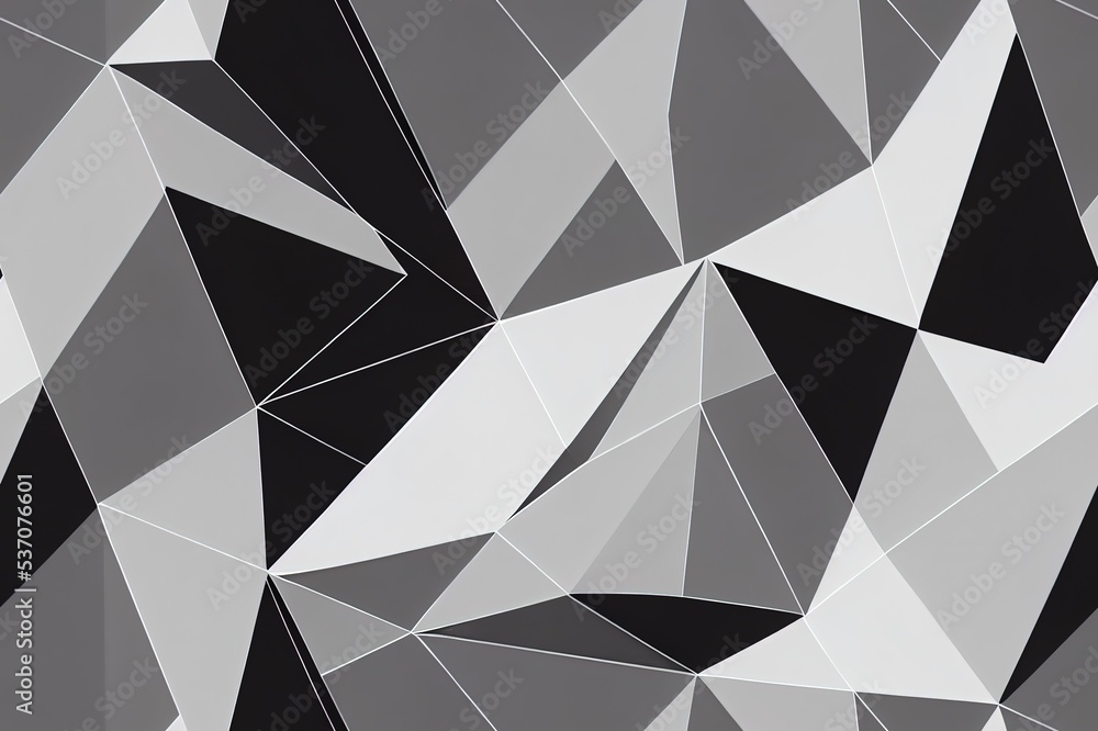 Poster abstract geometry triangle pattern white and gray background.2d