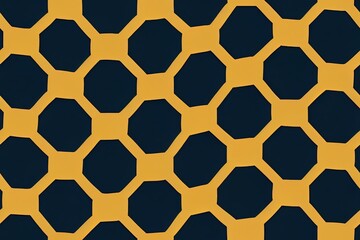 Obraz premium Seamless pattern of the hexagonal netting