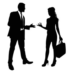 business people talking