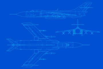 Avión de combate de caza de la guerra fría Yak-28