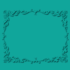Frame, in the style of an ornament, Vector illustration eps 10, Art.