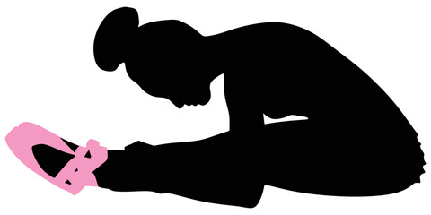 Young ballerina dancer