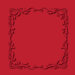 Frame, in the style of an ornament, Vector illustration eps 10, Art.