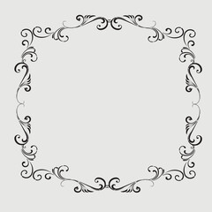 Frame, in the style of an ornament, Vector illustration eps 10, Art.