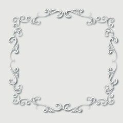 Frame, in the style of an ornament, Vector illustration eps 10, Art.