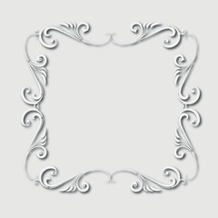 Frame, in the style of an ornament, Vector illustration eps 10, Art.
