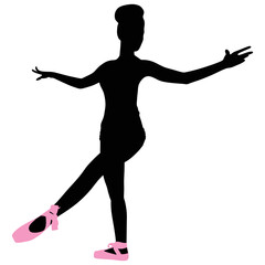 Young ballerina dancer