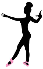 Young ballerina dancer