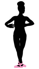 Young ballerina dancer