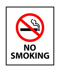 No smoking cigarette sign vector illustration. 