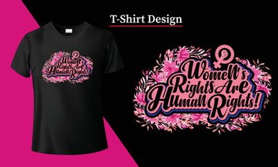 Typography women t shirt design fashionable graphic for print. American T-shirt Design Vector illustration tshirt, Text apparel quote street slogan shirt, retro art urban tee Vintage trendy quotes