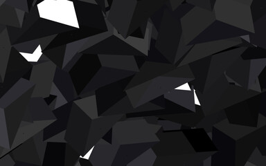 Dark Gray vector layout with lines, triangles.