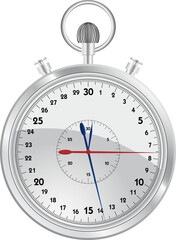 Stopwatch closeup isolated