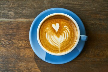 cup of coffee with heart