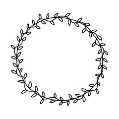 Christmas tree crown line illustration, winter line art vector, christmas decoration element, minimalist line crown vector