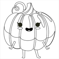 Halloween Pumpkin illustration .