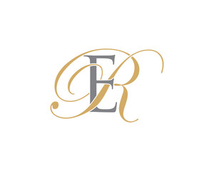 Letter E and R Logo Icon 001