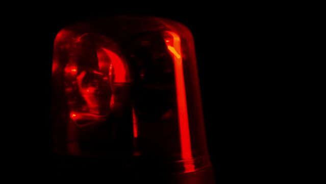 Red Alert Military Siren Flashing Looped Shot