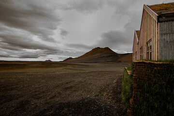 at the edge of the horizon