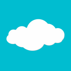 Obraz premium Cloud illustration on blue sky illustration