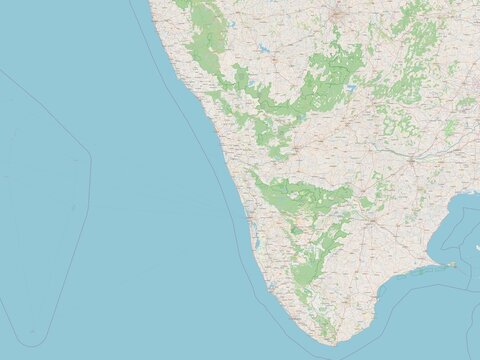 Kerala, India. OSM. No legend