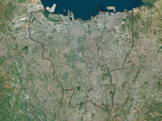 Jakarta Raya, Indonesia. High-res satellite. No legend © Yarr65