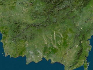 Kalimantan Tengah, Indonesia. Low-res satellite. No legend