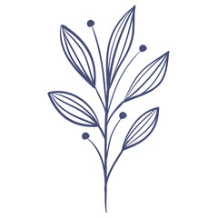 branch with leafs and pistils