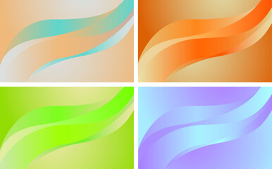 Obraz premium abstract colorful background set