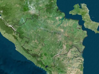 Sumatera Selatan, Indonesia. High-res satellite. No legend