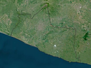 Yogyakarta, Indonesia. High-res satellite. No legend