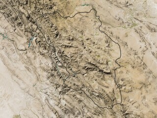 Chahar Mahall and Bakhtiari, Iran. Low-res satellite. No legend