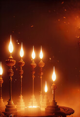 Happy Diwali, Festival of Lights, diwali candle lights background, diya lamps