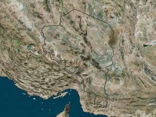 Kerman, Iran. High-res satellite. No legend