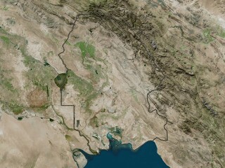 Khuzestan, Iran. High-res satellite. No legend