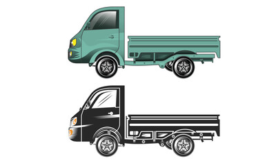 Mini Truck vector design.