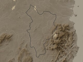 Kildare, Ireland. Sepia. No legend