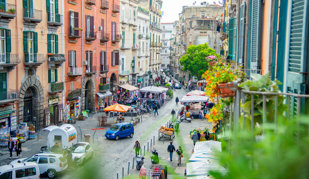 Street in Naples Italy