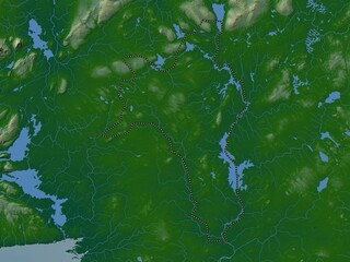 Roscommon, Ireland. Physical. No legend