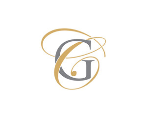 Obraz premium Letter G and C Logo Icon 001