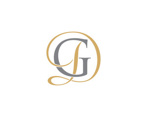 Letter G and D Logo Icon 001