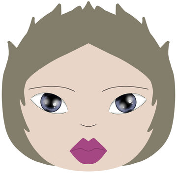 Illustration of a woman’s face
