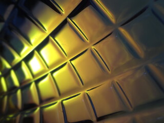 Trendy Golden Abstract Cube Textured Template Background  - 537105450