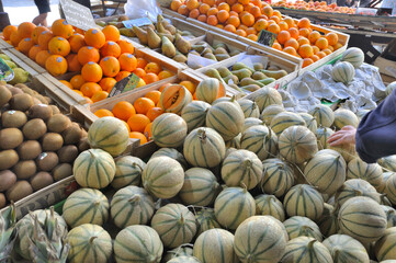 Fruits in a market in France