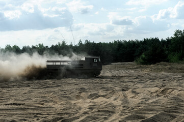 Fototapeta premium heavy military vehicles