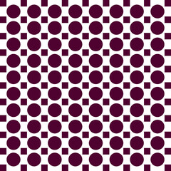 seamless pattern with dots and squares