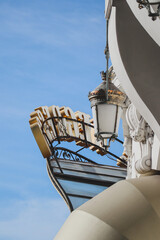 Nice, France - 29.09.2022 : View of the entrance to the Negresco hotel from Rivoli street