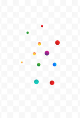 Rainbow Dot Decoration Vector Transparent