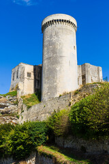 Fototapeta na wymiar Falaise castle, Normandy, France